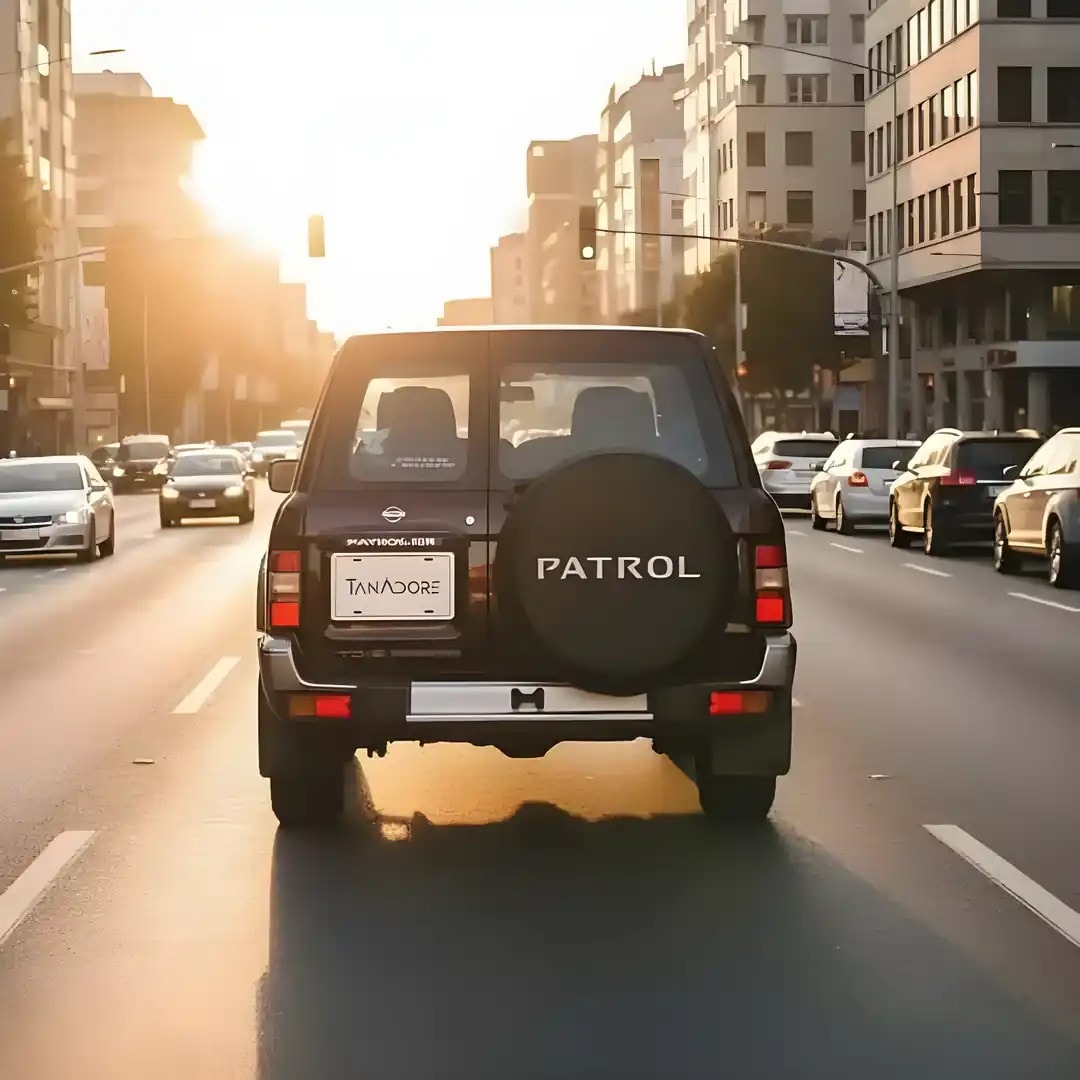 Чехол на запасное колесо с логотипом Nissan Patrol